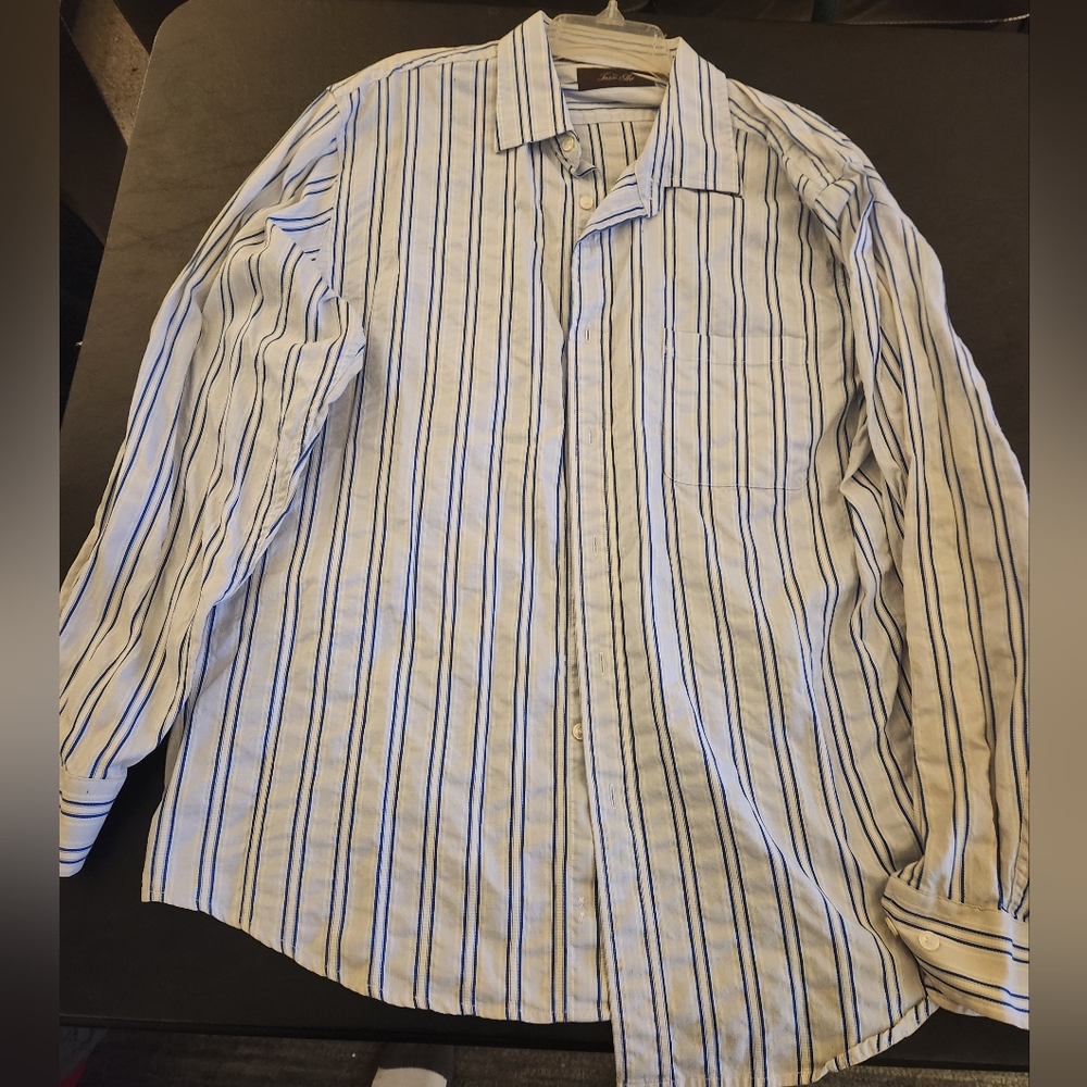 Men's Tasso Elba Striped Button-Up Shirt